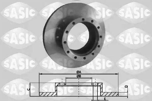 Sasic T616004 - Əyləc Diski furqanavto.az