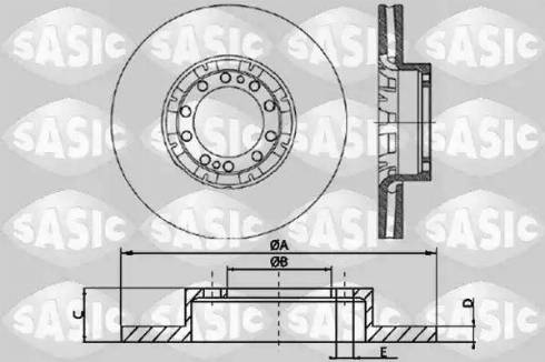 Sasic T611002 - Əyləc Diski furqanavto.az