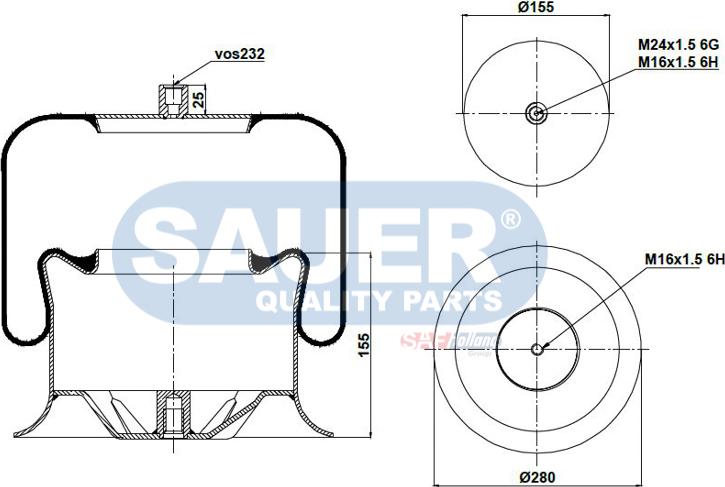 SAUER S2294757321 - Körük, pnevmatik asqı furqanavto.az