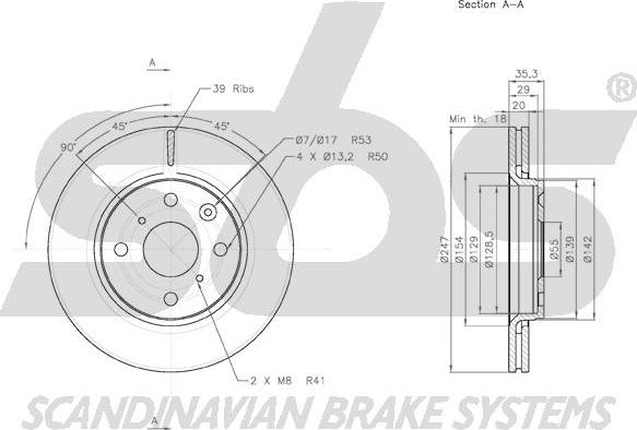 SBS 18153145102 - Əyləc Diski furqanavto.az