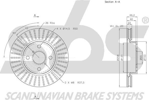 SBS 18153145115 - Əyləc Diski furqanavto.az