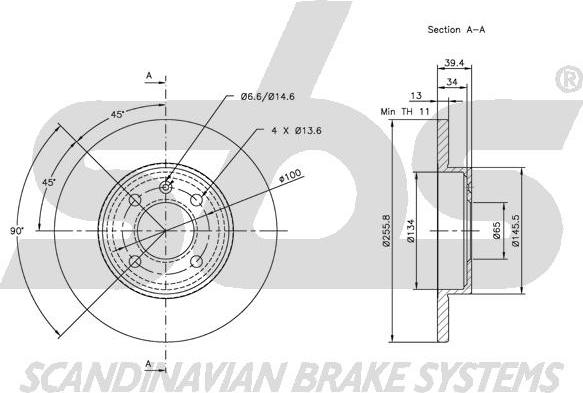 SBS 1815314728 - Əyləc Diski furqanavto.az