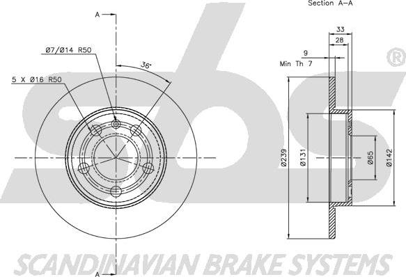 SBS 1815314779 - Əyləc Diski furqanavto.az