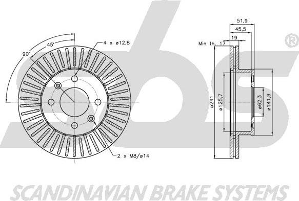 SBS 1815313409 - Əyləc Diski furqanavto.az