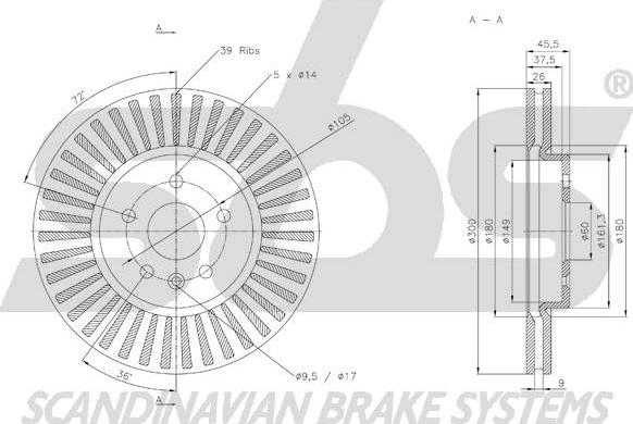 SBS 1815313684 - Əyləc Diski furqanavto.az