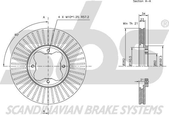 SBS 1815209940 - Əyləc Diski furqanavto.az