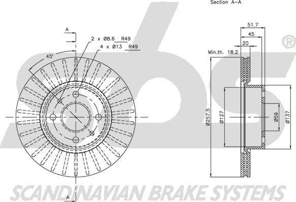 SBS 1815209927 - Əyləc Diski furqanavto.az