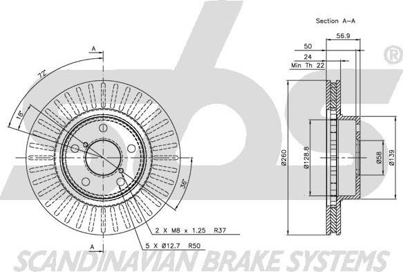 SBS 1815204403 - Əyləc Diski furqanavto.az