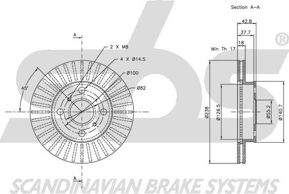 SBS 1815204559 - Əyləc Diski furqanavto.az