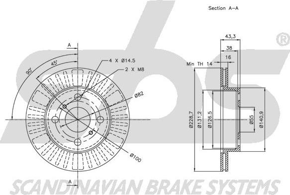 SBS 1815314566 - Əyləc Diski furqanavto.az