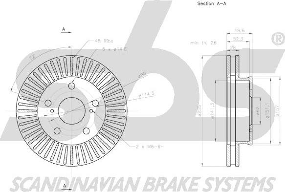 SBS 18152045137 - Əyləc Diski furqanavto.az