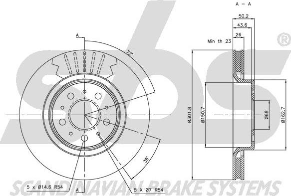 SBS 1815204837 - Əyləc Diski furqanavto.az