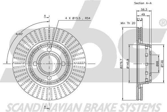 SBS 1815204740 - Əyləc Diski furqanavto.az