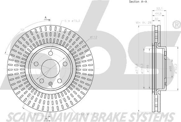 SBS 18152047153 - Əyləc Diski furqanavto.az