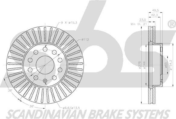 SBS 18152047166 - Əyləc Diski furqanavto.az