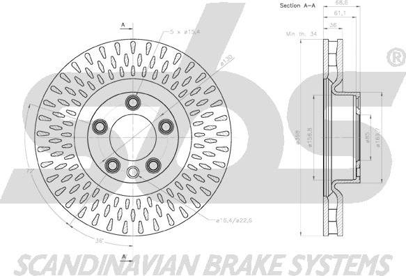 SBS 18153147161 - Əyləc Diski furqanavto.az