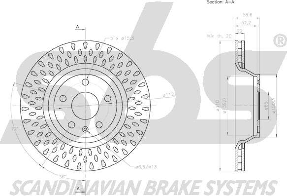 SBS 18152047163 - Əyləc Diski furqanavto.az