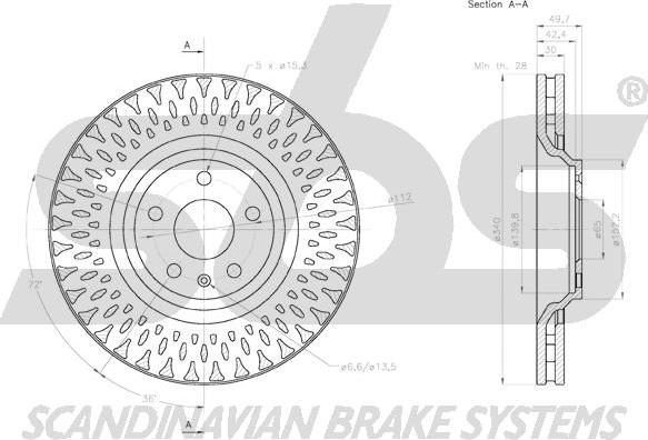 SBS 18153147162 - Əyləc Diski furqanavto.az