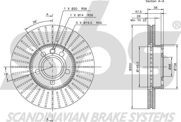 SBS 1815314772 - Əyləc Diski furqanavto.az