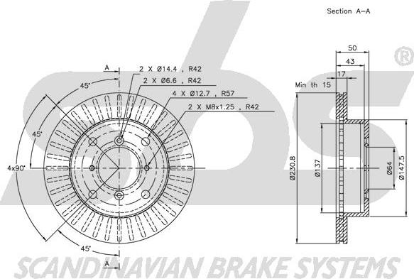 SBS 1815315205 - Əyləc Diski furqanavto.az