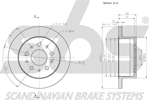 SBS 1815311944 - Əyləc Diski furqanavto.az