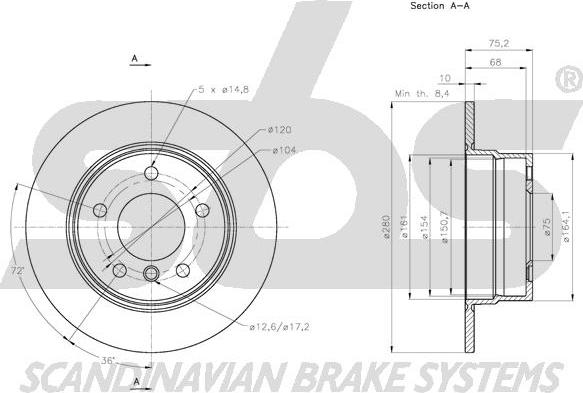 SBS 1815311586 - Əyləc Diski furqanavto.az