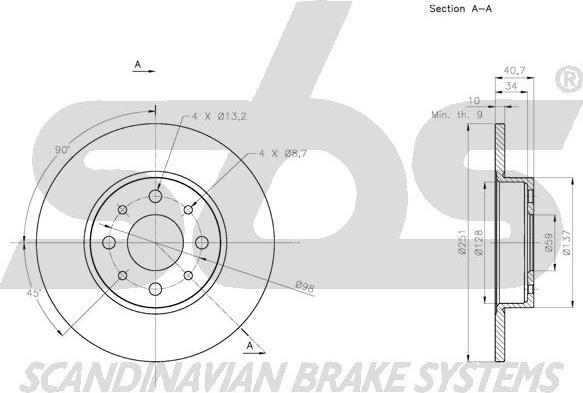 SBS 1815311028 - Əyləc Diski furqanavto.az