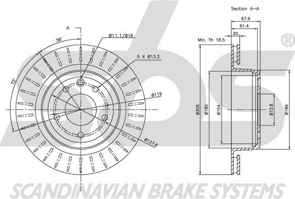 SBS 1815201221 - Əyləc Diski furqanavto.az