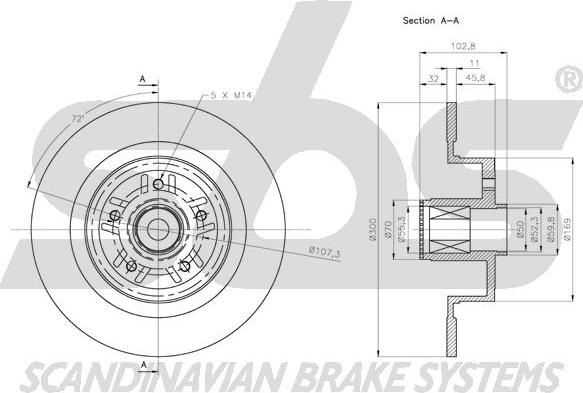 SBS 1815203987 - Əyləc Diski furqanavto.az