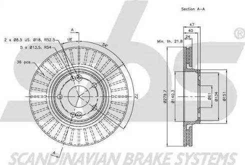 SBS 1815313930 - Əyləc Diski furqanavto.az