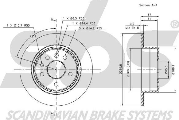 SBS 1815203610 - Əyləc Diski furqanavto.az