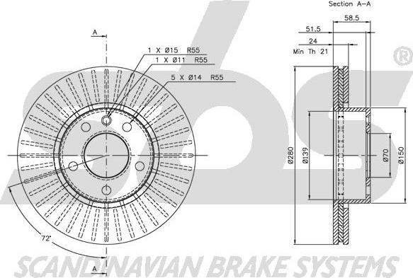 SBS 1815203612 - Əyləc Diski furqanavto.az