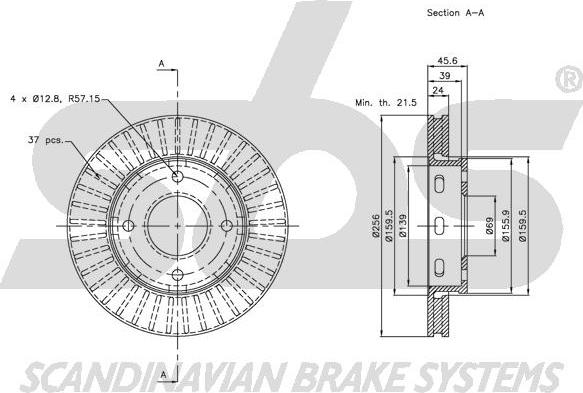 SBS 1815203035 - Əyləc Diski furqanavto.az