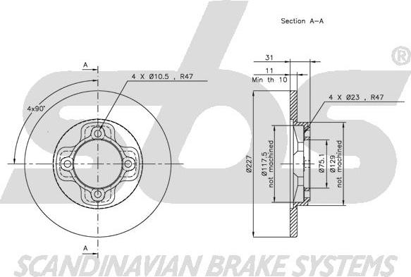 SBS 1815203208 - Əyləc Diski furqanavto.az