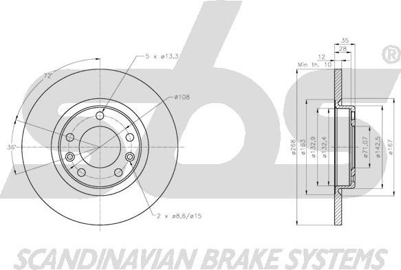 SBS 1815313749 - Əyləc Diski furqanavto.az