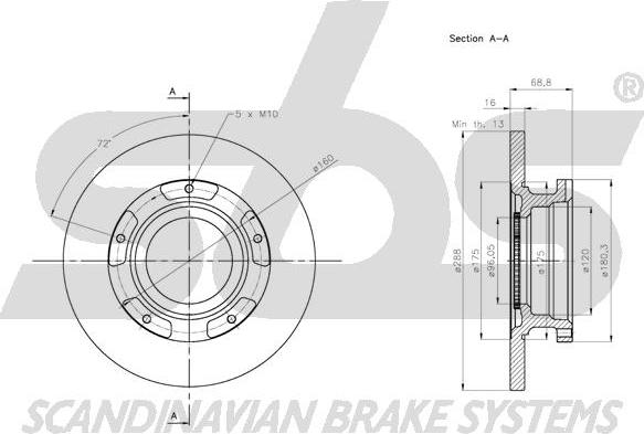 SBS 1815202590 - Əyləc Diski furqanavto.az