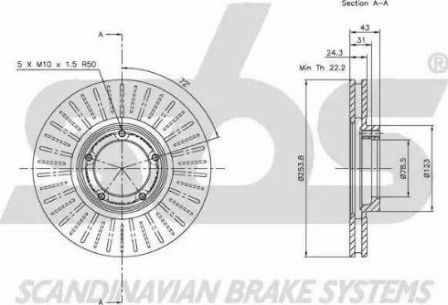 SBS 1815202547 - Əyləc Diski furqanavto.az