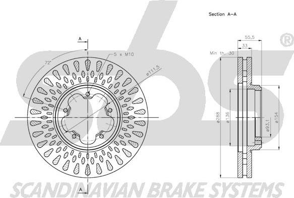 SBS 1815312589 - Əyləc Diski furqanavto.az