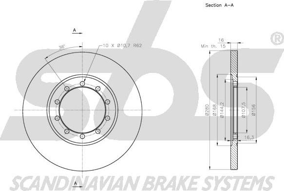 SBS 1815312577 - Əyləc Diski furqanavto.az