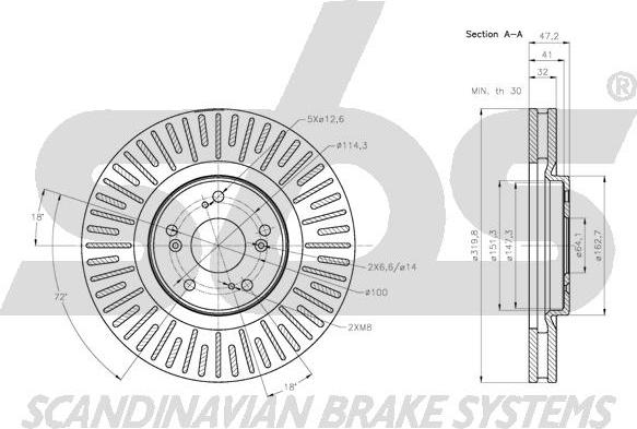 SBS 1815.202651 - Əyləc Diski furqanavto.az