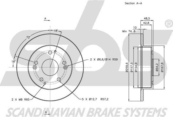 SBS 1815202634 - Əyləc Diski furqanavto.az