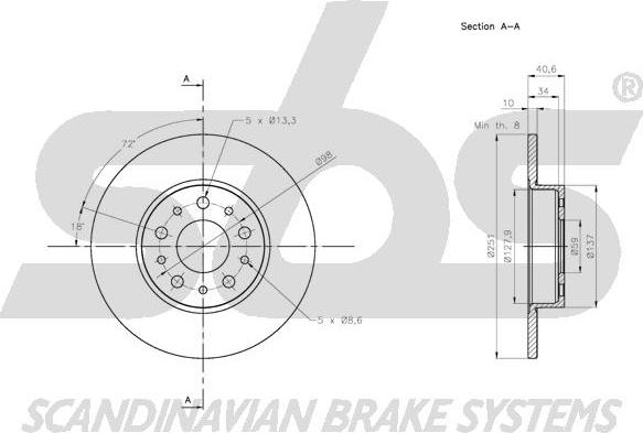 SBS 1815312368 - Əyləc Diski furqanavto.az