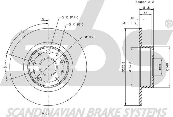 SBS 1815202334 - Əyləc Diski furqanavto.az