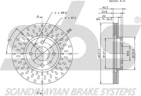 SBS 1815312336 - Əyləc Diski furqanavto.az