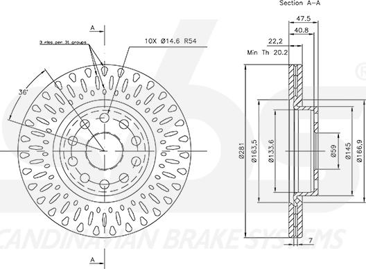 SBS 1815202333 - Əyləc Diski furqanavto.az