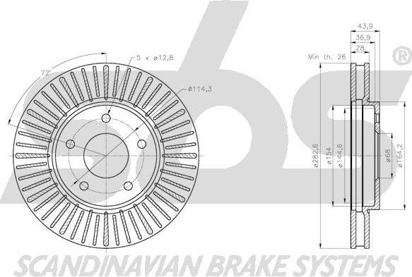 SBS 1815312285 - Əyləc Diski furqanavto.az