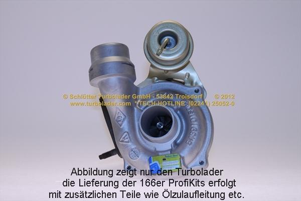 Schlütter Turbolader 166-09250 - Şarj cihazı, doldurma sistemi furqanavto.az