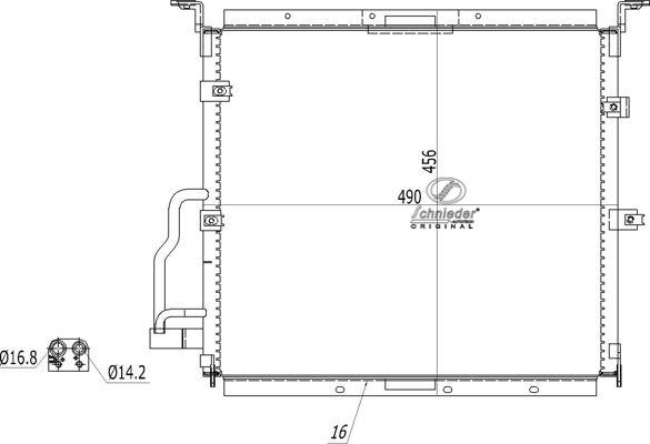 SCHNIEDER AUTOTECH BMS85.00024 - Kondenser, kondisioner furqanavto.az