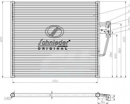 SCHNIEDER AUTOTECH BMS85.00025 - Kondenser, kondisioner furqanavto.az