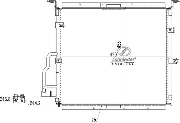 SCHNIEDER AUTOTECH BMS85.00070 - Kondenser, kondisioner furqanavto.az